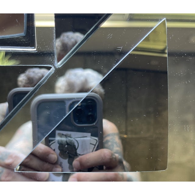 1970s Hal Bienenfield Op Art Space Age Mirror Chrome Floating Panels Memphis Design Sottsass Panton Era For Sale - Image 11 of 11