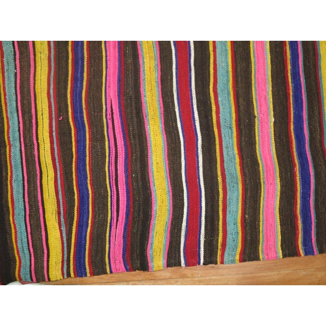 Vintage Turkish Kilim Gallery Runner For Sale - Image 4 of 6