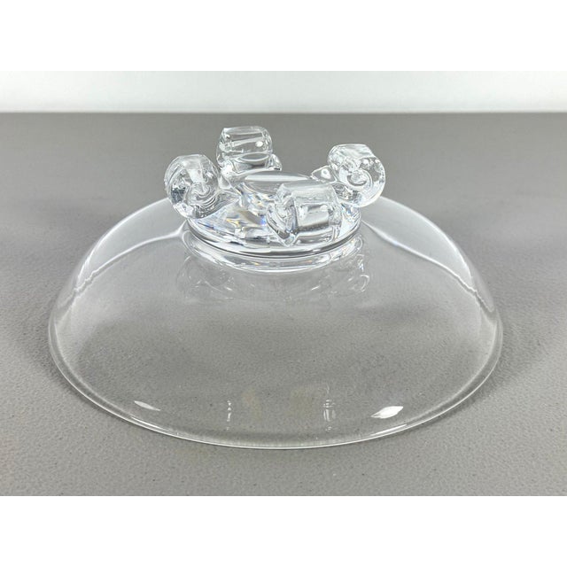 1940s Vintage Steuben Crystal "Low Footed" Centerpiece Bowl by John Dreves (C. 1940s) For Sale - Image 5 of 8