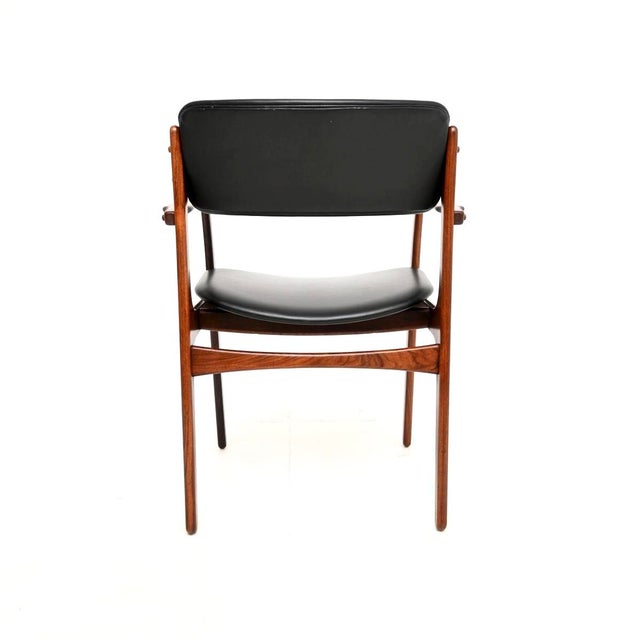 Black Vintage Danish Dining Chairs from Erik Buch, 1960s, Set of 8 For Sale - Image 8 of 17