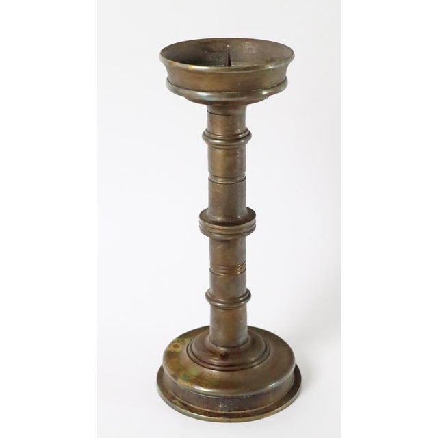 Large Art Deco Bronze Candleholder, Germany, 1930s For Sale - Image 3 of 13