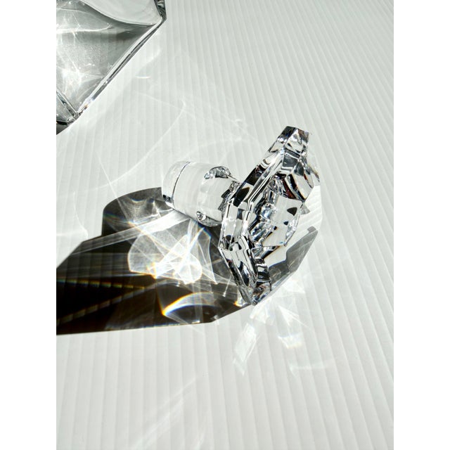 Baccarat Vintage Baccarat Crystal Perfection Square Whiskey Decanter & Stopper For Sale - Image 4 of 12