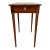 French 19th Century Louis XVI Mahogany Leather Top Side Table For Sale