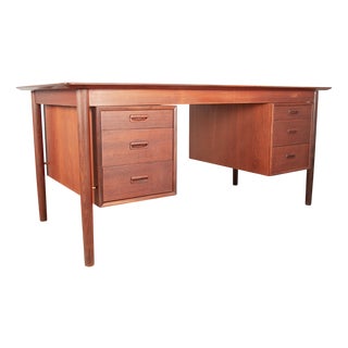 Danish Executive Desk by Gunnar Nielsen Tibergaard, 1960s For Sale