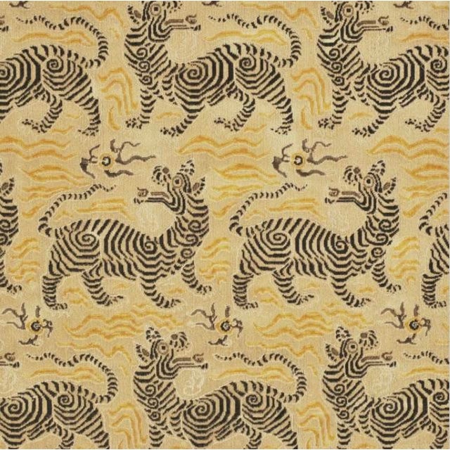 Clarence House Clarence House Chinoiserie Tibet Dragon Woven Velvet Fabric 5 1/2 Yards For Sale - Image 4 of 4