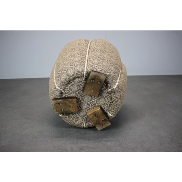 Gray Vintage Art Deco Stool by Jindřich Halabala, Czechoslovakia, 1930s For Sale - Image 8 of 9