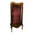 Rococo Style Ruby and Gold Vitrine Cabinet For Sale