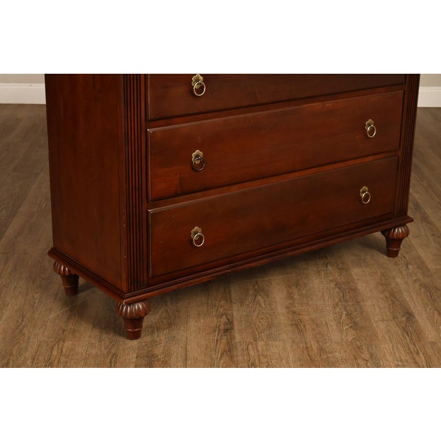 Wood Ethan Allen British Classics "Dawson" Seven Drawer Chest For Sale - Image 7 of 18