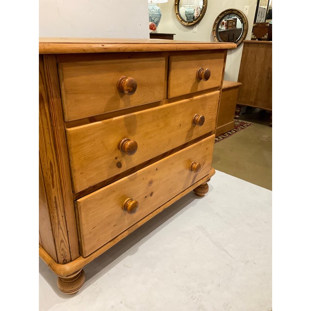 19th Century English Pine Chest of Drawers 019 Chairish