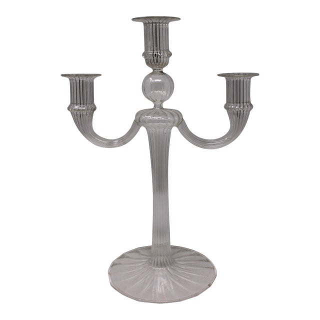 Vintage Murano Glass Candelabra For Sale