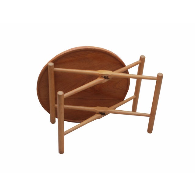 1960s Vintage AT35 Folding Coffee Table by Hans Wegner for Andreas Tuck, 1960s For Sale - Image 5 of 8