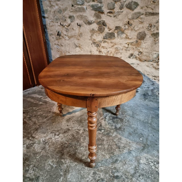 Antique Folding Demi-Lune Dining Table in Walnut, 1890s For Sale - Image 10 of 18