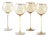 Siren Beverageware Oro + Gold White Wine - Set of 4 For Sale