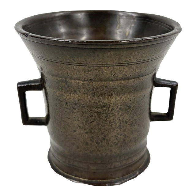 Antique European Bronze Apothecary Mortar – C. 18th/19th Century For Sale