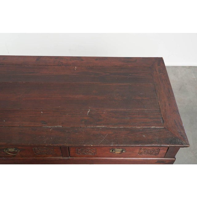 Brown Antique Chinese Wooden Sideboard, 1800s For Sale - Image 8 of 16