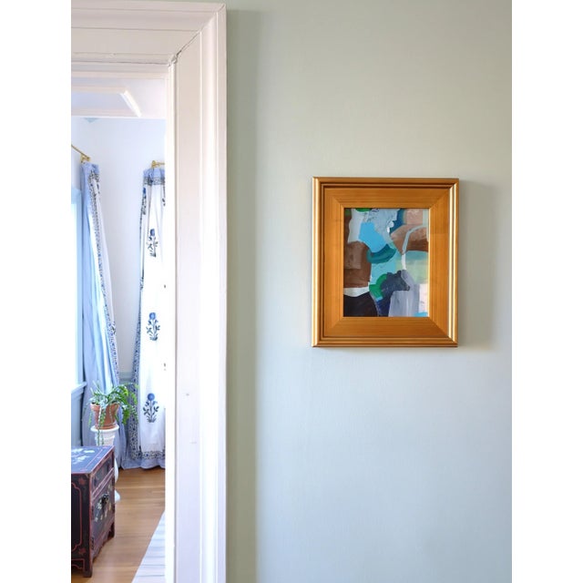 Abstract "The Detective" Original Framed Painting 2024 For Sale - Image 3 of 3