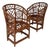 Vintage Brighton Chinese Chippendale Rattan Chairs- Pair For Sale