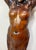 Huge Antique Hand Carved Wood Oak Figural Nude Lady Woman Wall Shelf Sculpture For Sale - Image 13 of 16