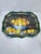 Large Vintage 1993 Ian Logan of London Lemon Bowl Tole Painted Metal Serving Tray For Sale - Image 4 of 7