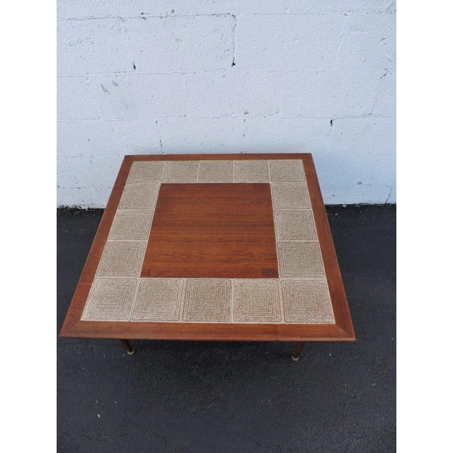Mid Century Modern Tiled Coffee Table For Sale - Image 11 of 11