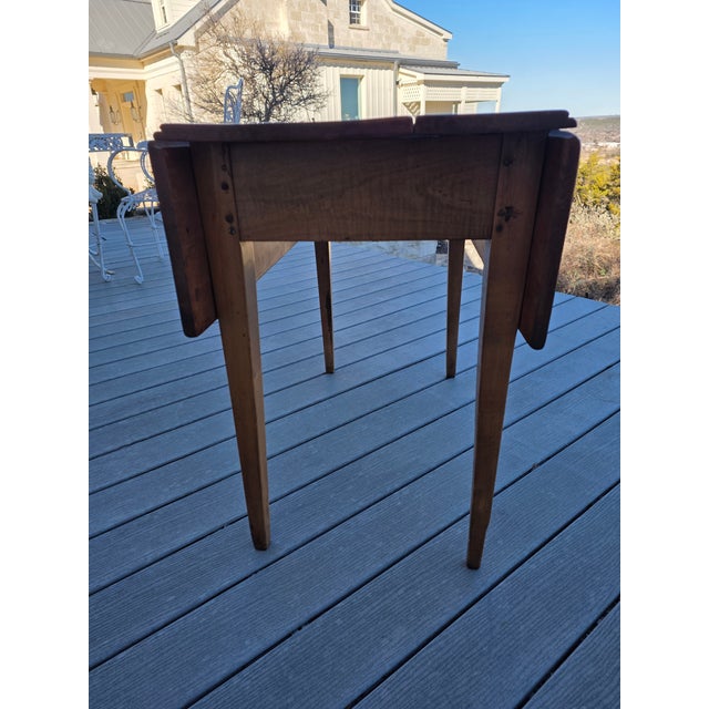 Early 19th Century Fruitwood Drop Leaf Table For Sale - Image 10 of 16