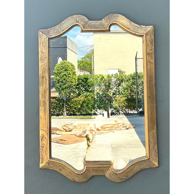 Vintage Carved Gilt Mirror For Sale - Image 9 of 12