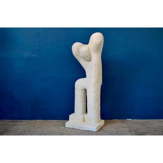 Italian Artist, Large Anthropomorphic Sculpture, 1970s, Plaster For Sale - Image 6 of 18