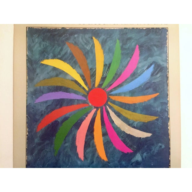 Various Artists Jack Bush Vintage 1980 Abstract Expressionist Lithograph Print London Exhibition Poster " Night Spin " 1976 For Sale - Image 4 of 13