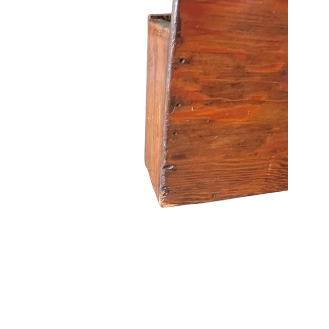 Mid 20th Century Brutalist Style MCM Wood Bookcase Magazine Stand For Sale - Image 12 of 18