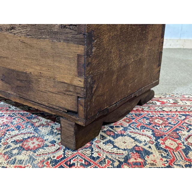 18th Century Oak Chest with Gothic Decoration For Sale - Image 18 of 18