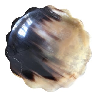 Scalloped Edge Horn Bowl For Sale