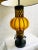 1960s Mid-Century Amber Murano Caged Glass Lamp Attributed to Seguso For Sale - Image 12 of 12