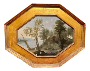 Flemish School, Riverscape, Oil on Panel, Late 16th-Early 17th Century, Framed