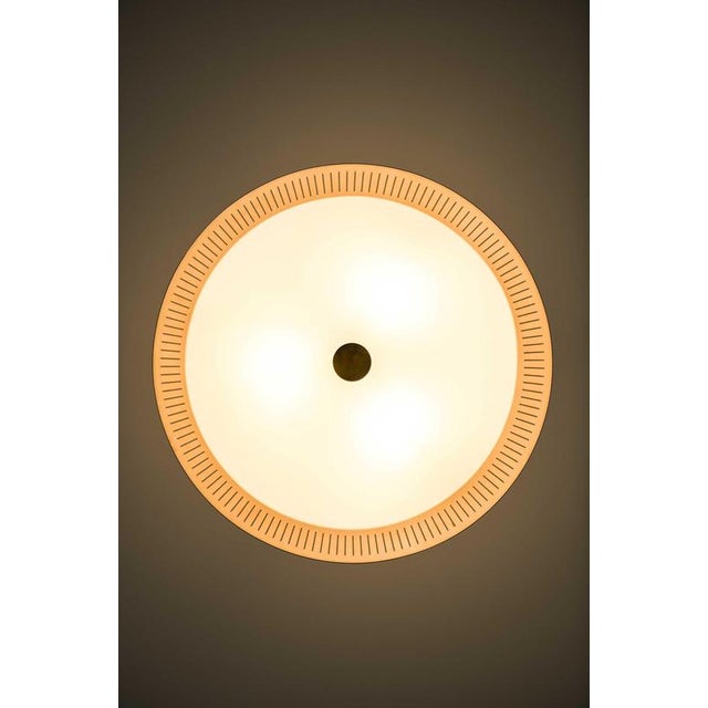 Model 61 Pendant Lamp in Brass, Glass and Plastic by Lisa Johansson-Pape, 1950s For Sale - Image 10 of 13