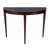 Chocolate Ingrid 36 in. W Demilune Wood Traditional Console Table, Traditional Burl For Sale - Image 8 of 8
