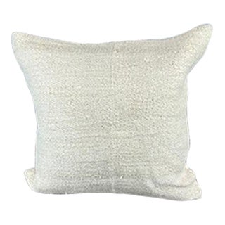 20 x 20 Hemp Pillow Turkish Cushion Natural Grayish White Pillow Cushion Cover For Sale