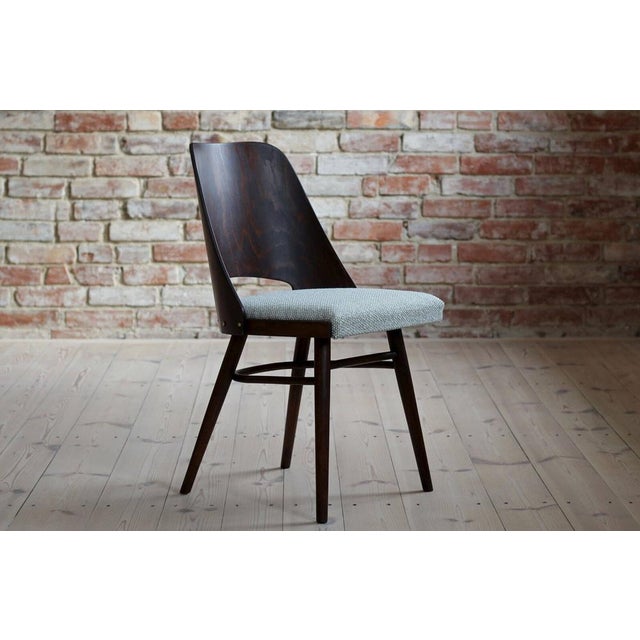 Mid-Century Model 514 Dining Chairs attributed to Radomir Hofman for Ton, 1960s, Set of 4 For Sale - Image 12 of 18