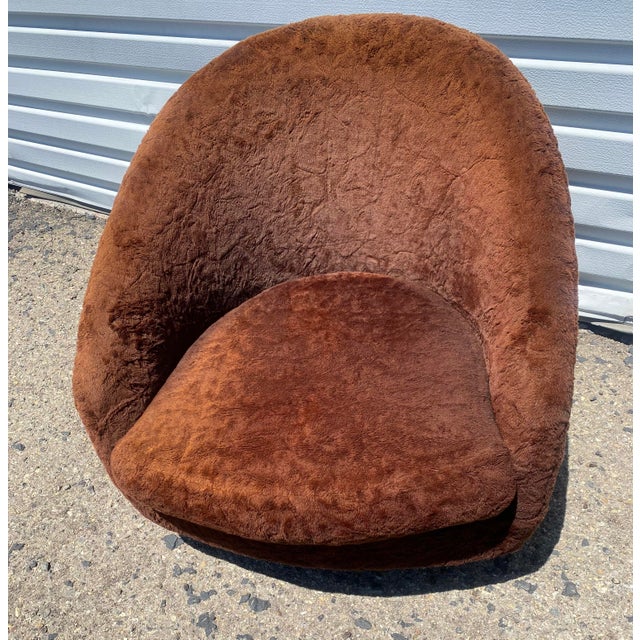 Late 20th Century Rocking/ Swivel Club Chair in the Style of Adrian Pearsall and Milo Baughman For Sale In Reno/Lake Tahoe - Image 6 of 7