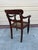 19th Century Antique English Regency Style Solid Rosewood Carved Hand Cane Seat Armchair. For Sale In Washington DC - Image 6 of 10