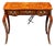 Elegant French Writing Desk – Ornate Brown Wood With Gold Leaf Details For Sale