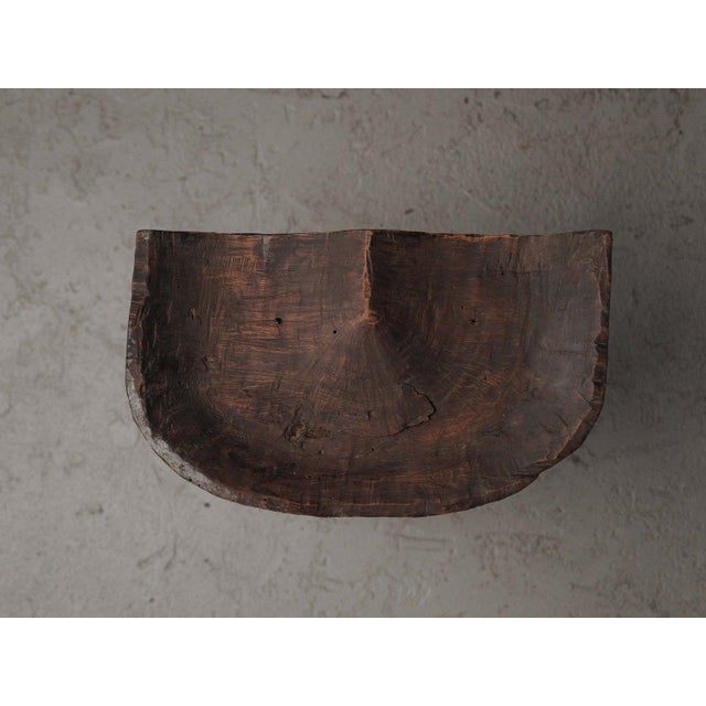 Brown Primitive Milking Stool in Wood, France, 1900 For Sale - Image 8 of 14