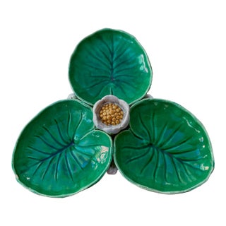 Minton Majolica "Water Lily" Serving Tray, England, Circa 1865-1875 For Sale