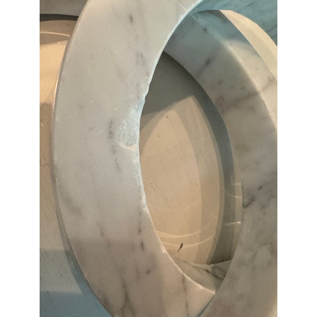 Carrera Marble Decorative Interlocking Rings For Sale - Image 9 of 9