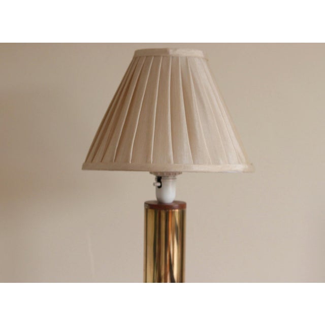 Large Vintage Brass Table Lamp For Sale - Image 5 of 18