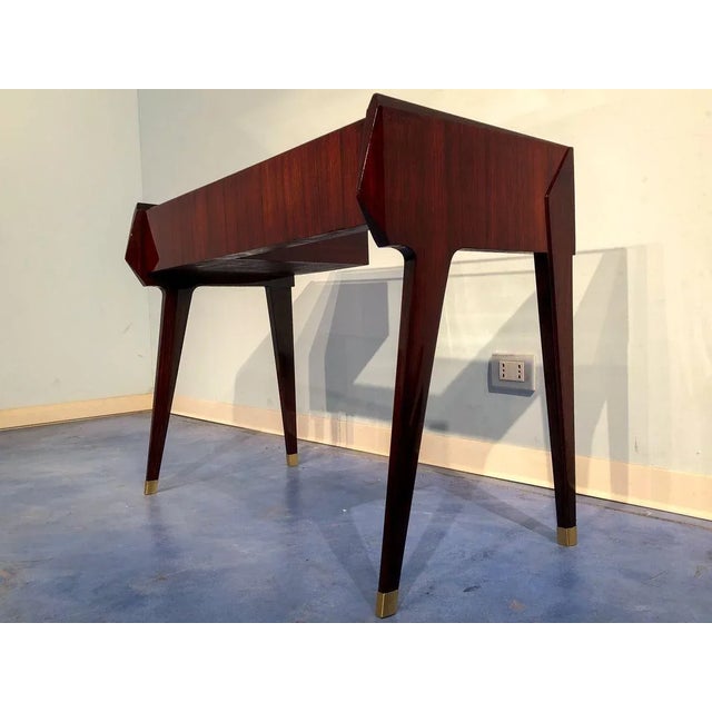 Italian Teak Small Desk by Vittorio Dassi, 1950s For Sale - Image 14 of 18