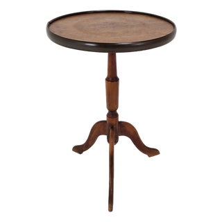 Georgian Revival English Mahogany Tripod Table, 1950s For Sale