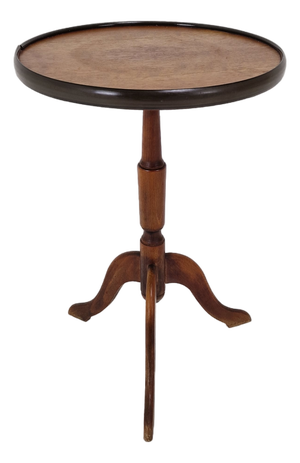 Georgian Revival English Mahogany Tripod Table, 1950s