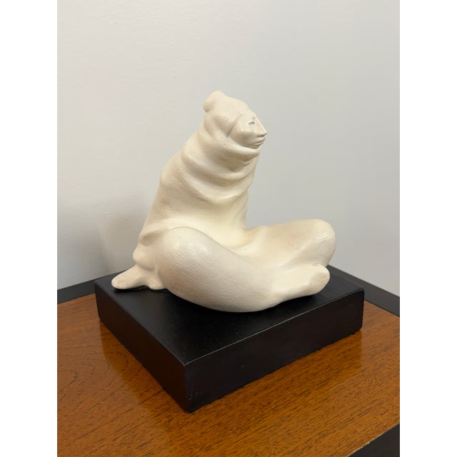Shirley Thomson Smith 1980s Shirley Thomas Smith Native American Figural Sculpture For Sale - Image 4 of 14