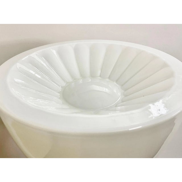 Czech Sunburst White Milk Glass and Bakelite Pendant Lamp from Napako, 1930s For Sale - Image 6 of 10