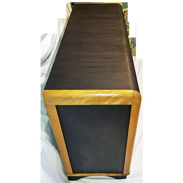 Wood 1950s Midcentury Modern-Art Deco Buffet or Dresser For Sale - Image 7 of 9